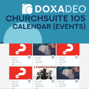 ChurchSuite 105: Calendar (Events)